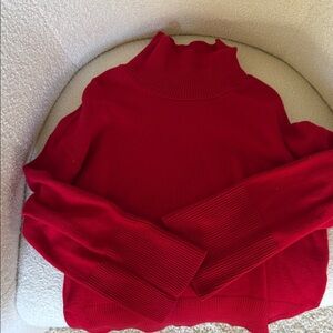 Banana Republic Vibrant Red Turtleneck Sweater